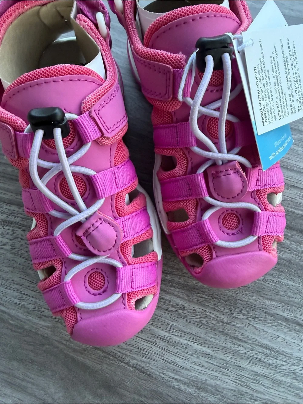 Geox Respira Girls Water Friendly Pink Hiking Sandals Water Shoes Sz 28 / 10.5US